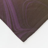 Abstraktes Violett Lila Khaki Fraktal Fleecedecke (Ecke)