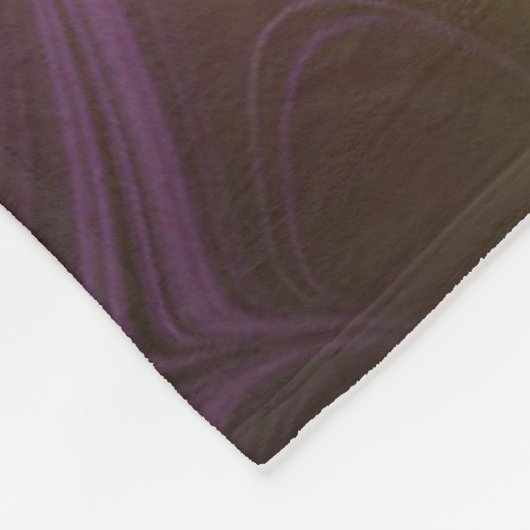Abstraktes Violett Lila Khaki Fraktal Fleecedecke (Ecke)