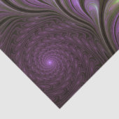 Abstraktes Violett Lila Khaki Fraktal Seidenpapier (Detail)