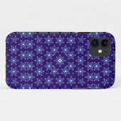 Abstraktes violettes Blumen nahtloses Muster Case-Mate iPhone Hülle (Rückseite (Horizontal))