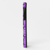 Abstraktes violettes Blumenmuster Case-Mate iPhone Hülle (Hinten/Links)