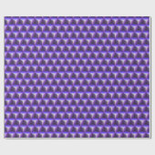 Abstraktes violettes Würfelblockmuster Geschenkpapier (Flach)