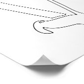 Abstraktes Violinposter Poster (Ecke)