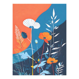 Abstraktes Vivid Blooms Poster