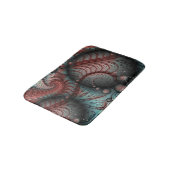 Abstraktes Vivio Fantasy Fraktal Art Brown Blue Badematte (Schrägansicht)