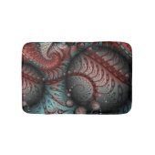 Abstraktes Vivio Fantasy Fraktal Art Brown Blue Badematte (Vorderseite)