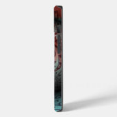 Abstraktes Vivio Fantasy Fraktal Art Brown Blue Case-Mate iPhone Hülle (Rückseite / Links)