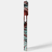 Abstraktes Vivio Fantasy Fraktal Art Brown Blue Case-Mate iPhone Hülle (Rückseite / Rechts)