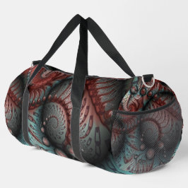 Abstraktes Vivio Fantasy Fraktal Art Brown Blue Duffle Bag