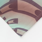 Abstraktes Vivio Fantasy Fraktal Art Brown Blue Fleecedecke (Ecke)