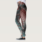 Abstraktes Vivio Fantasy Fraktal Art Brown Blue Leggings (Links)