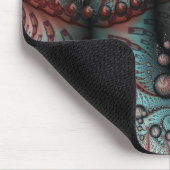 Abstraktes Vivio Fantasy Fraktal Art Brown Blue Mousepad (Ecke)