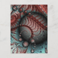 Abstraktes Vivio Fantasy Fraktal Art Brown Blue