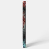 Abstraktes Vivio Fantasy Fraktal Art Brown Blue Samsung Galaxy Hülle (Linke Seite)