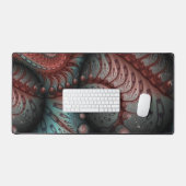 Abstraktes Vivio Fantasy Fraktal Art Brown Blue Schreibtischunterlage (Tastatur & Maus)