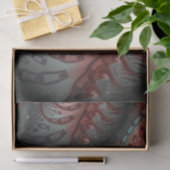 Abstraktes Vivio Fantasy Fraktal Art Brown Blue Seidenpapier (Geschenk)