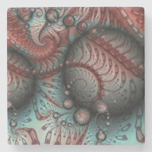 Abstraktes Vivio Fantasy Fraktal Art Brown Blue