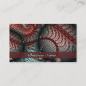 Abstraktes Vivio Fantasy Fraktal Art Brown Blue Visitenkarte (Vorderseite)