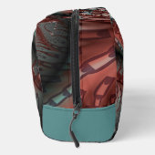 Abstraktes Vivio Fantasy Fraktal Art Brown Blue Waschbeutel (Rechts)