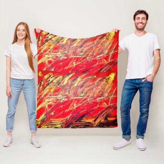 Abstraktes Vlies-Blanket "Feather Blast" Fleecedecke (Beispiel)