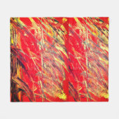 Abstraktes Vlies-Blanket "Feather Blast" Fleecedecke (Vorderseite (Horizontal))