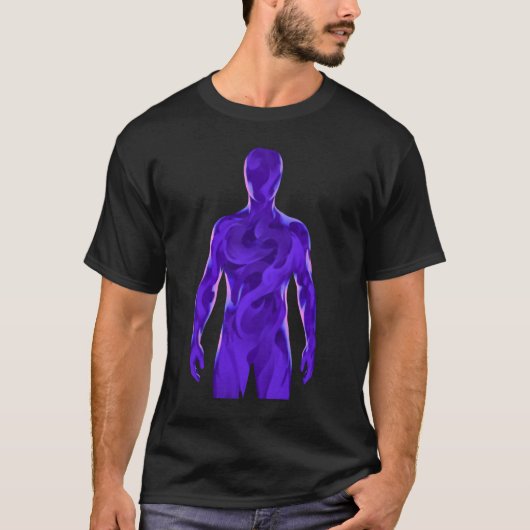 Abstraktes Void Human Dark Aesthetic T-Shirt – Lil (Vorderseite)