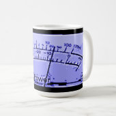 Abstraktes VU-Meter Kaffeetasse (VorderseiteRechts)