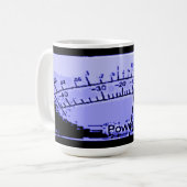 Abstraktes VU-Meter Kaffeetasse (Vorderseite Links)