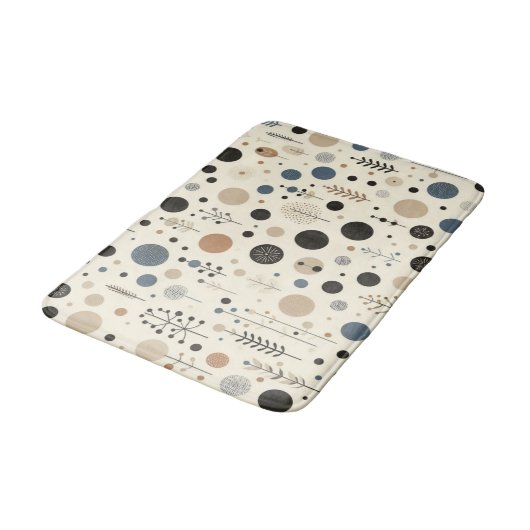 Abstraktes Wald Badematte (Schrägansicht)