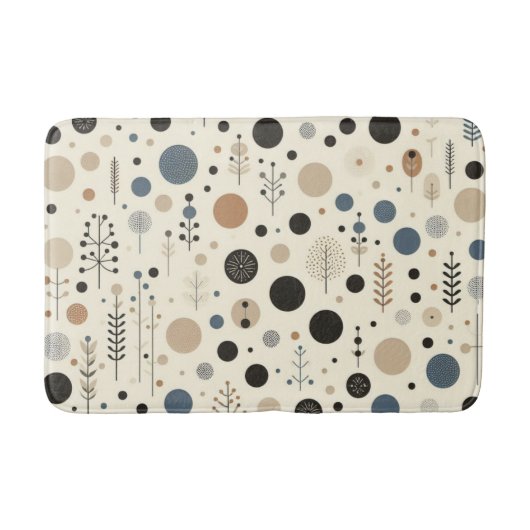 Abstraktes Wald Badematte (Vorderseite)