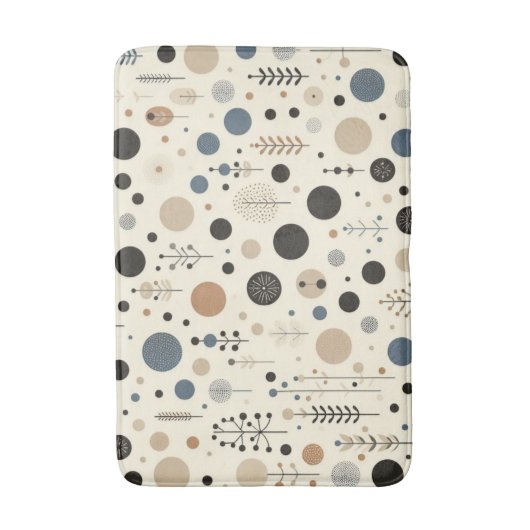 Abstraktes Wald Badematte (Vorderseite Vertikal)