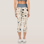 Abstraktes Wald Capri Leggings (Rückseite)