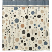 Abstraktes Wald Duschvorhang (Vorderseite)