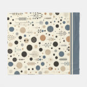 Abstraktes Wald Fleecedecke (Vorderseite (Horizontal))