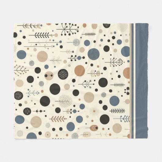 Abstraktes Wald Fleecedecke (Vorderseite (Horizontal))