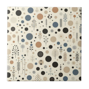 Abstraktes Wald Fliese