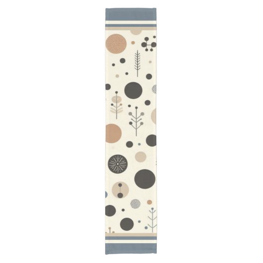 Abstraktes Wald Kurzer Tischläufer (Vorderseite)