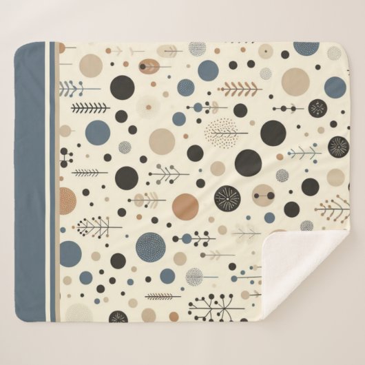 Abstraktes Wald Sherpadecke (Vorderseite (Horizontal))