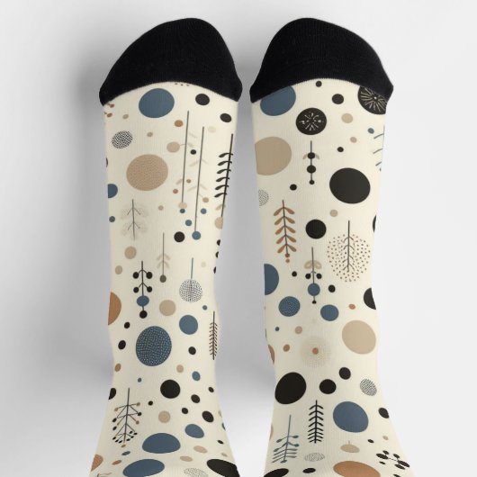 Abstraktes Wald Socken (Oben)