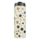 Abstraktes Wald Thermosbecher (Vorderseite)