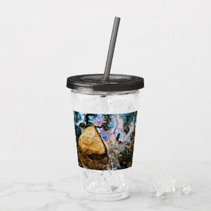abstraktes Wasser Acryltrinkbecher