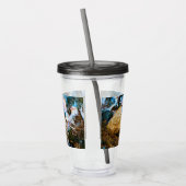 abstraktes Wasser Acryltrinkbecher (Links)
