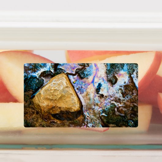 abstraktes Wasser Etiketten (Befestigt)