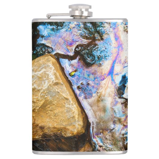 abstraktes Wasser Flachmann (Vorderseite)