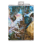 abstraktes Wasser Flachmann (Rückseite)