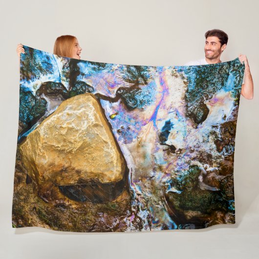 abstraktes Wasser Fleecedecke (Beispiel)