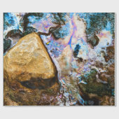 abstraktes Wasser Geschenkpapier (Flach)