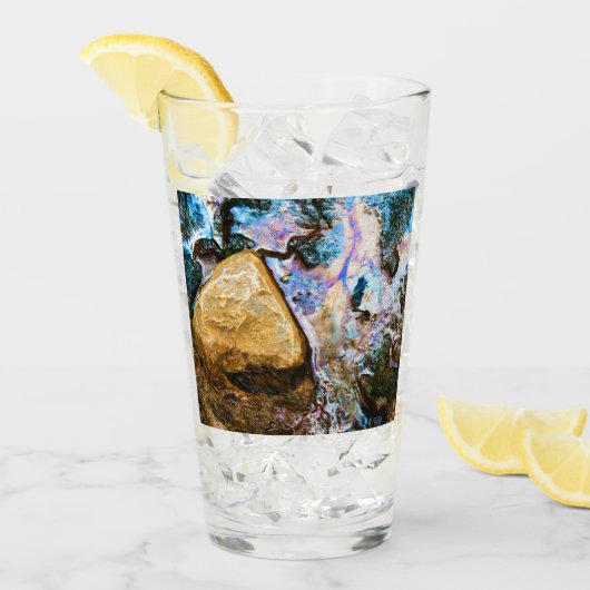 abstraktes Wasser Glas (Vorderseite Ice)