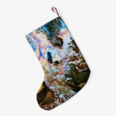 abstraktes Wasser Kleiner Weihnachtsstrumpf (Rückseite (Hängend))