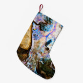 abstraktes Wasser Kleiner Weihnachtsstrumpf (Vorderansicht (hängend))